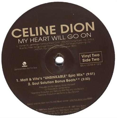 Celine Dion My Heart Will Go On - Double Pack US Promo 12